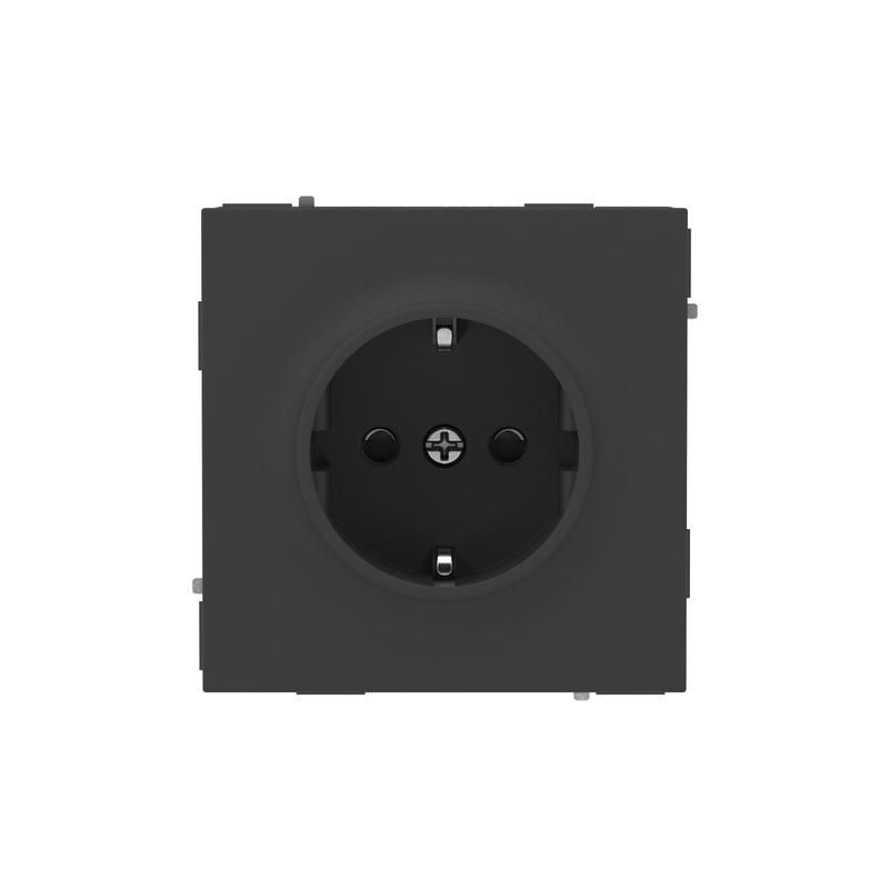 розетка силовая kant 2p+e защ. шторки черн. уголь dkc 7012003 от магазина Штепсель и батарейка.