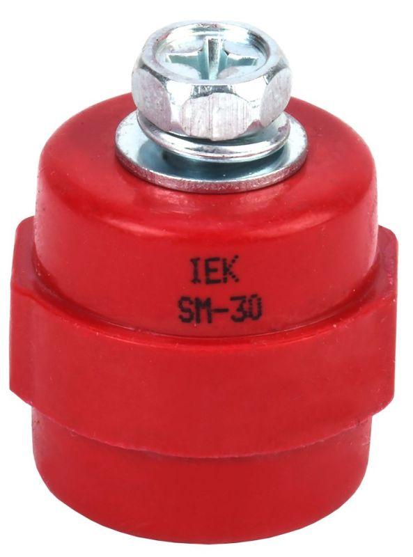 изолятор sm30 (м8) силовой с болтом iek yis11-30-08-b от магазина Штепсель и батарейка.