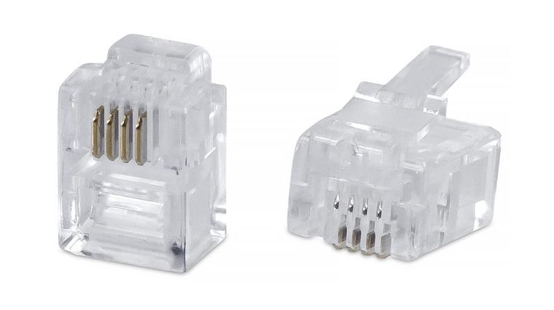 коннектор телефонный неэкранир. rj-11/rj-12 6p4c cabeus 7012c от магазина Штепсель и батарейка.