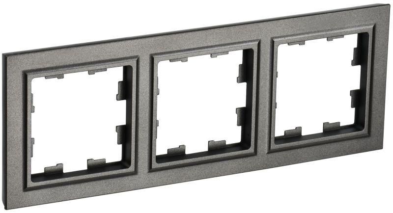 рамка 3-м brite ру-3-бртб бронза iek br-m32-k45 от магазина Штепсель и батарейка.