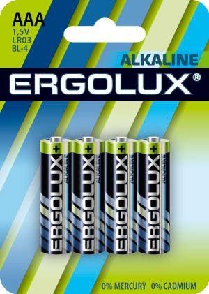 элемент питания алкалиновый aaa/lr03 1.5в alkaline bl-4 (блист.4шт) ergolux 11744 от магазина Штепсель и батарейка.