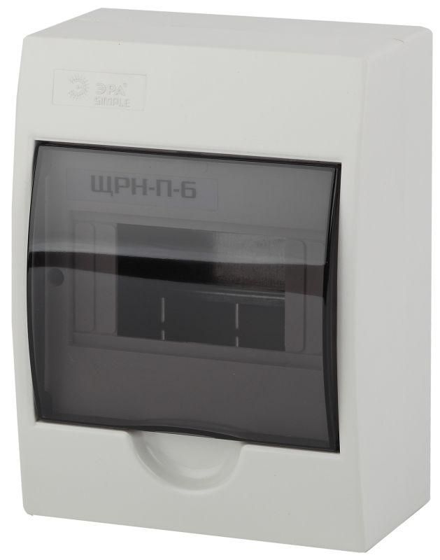 бокс щрн-п-6 мод. навесной пластик ip41 simple no-box_simple-plastic_6_surface эра б0041522 от магазина Штепсель и батарейка.