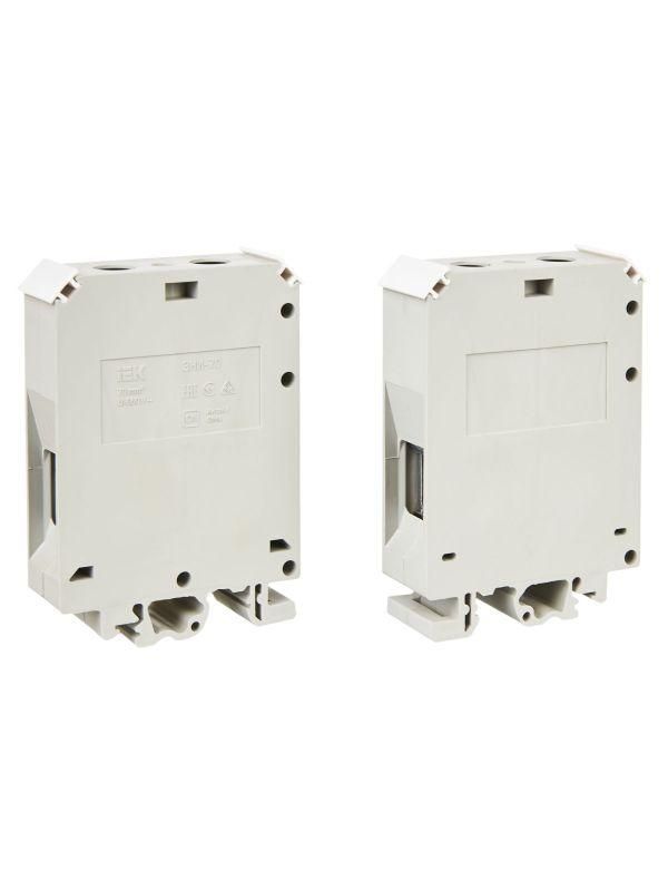 зажим наборный зни-70кв.мм (jxb250a) сер. iek yzn10-070-k03 от магазина Штепсель и батарейка.