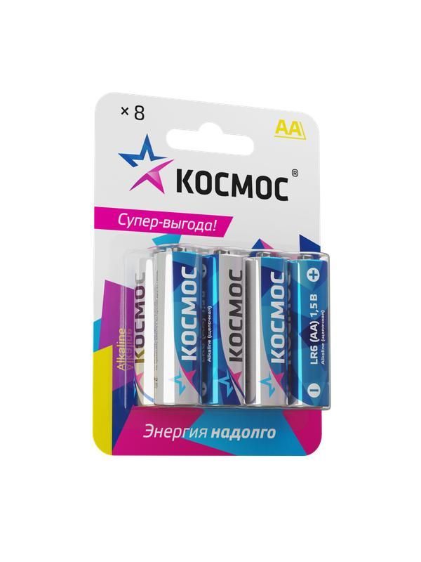 элемент питания алкалиновый aa/lr6 bp-8 (блист.8шт) космос koclr6bl8 от магазина Штепсель и батарейка.