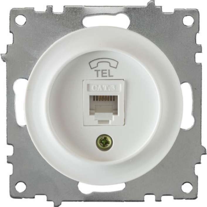 розетка телефонная 1-м сп florence rj11 механизм бел. (1e20601300) onekeyelectro 2172769 от магазина Штепсель и батарейка.