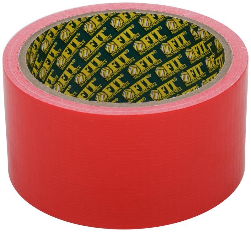 лента клейкая универсальная армированная "ductape" 48ммх10м красн. fit 11772 от магазина Штепсель и батарейка.