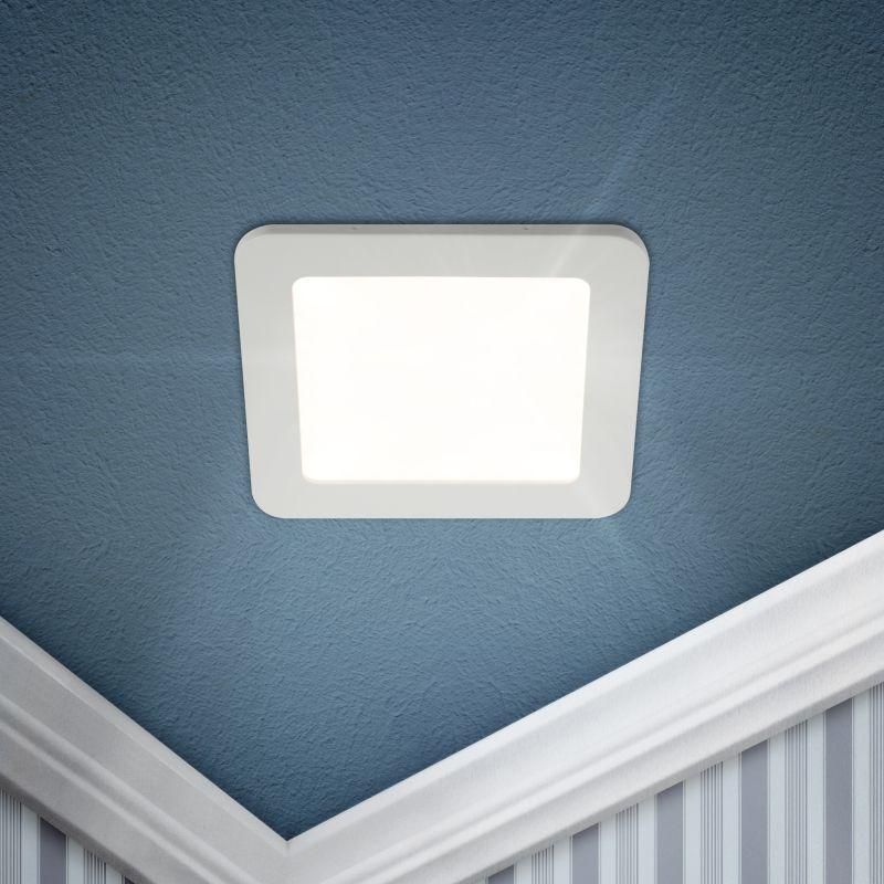 светильник светодиодный led 2-16-6k 16вт 6500к встраив. квадратный эра б0058405 от магазина Штепсель и батарейка.