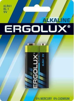 элемент питания алкалиновый "крона" 6lr61 9в alkaline bl-1 (блист.1шт) ergolux 11753 от магазина Штепсель и батарейка.