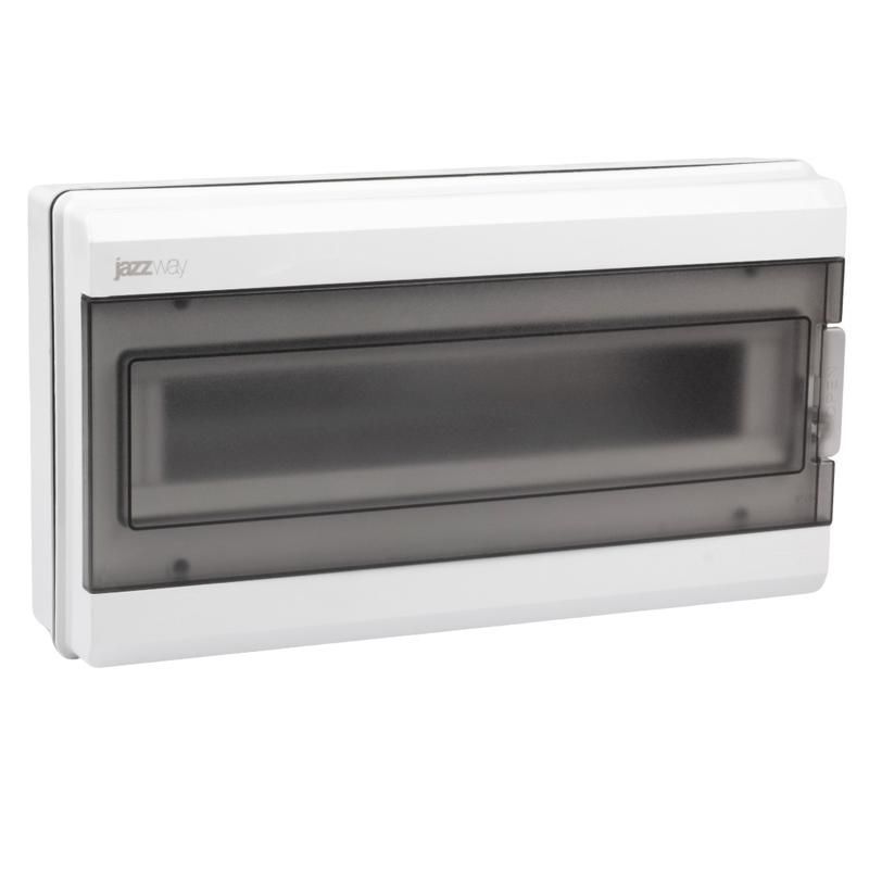 бокс модульный накладной pdb/w 3018 gr (щрн-пг-18) ip65 пластик. pro jazzway 5072022 от магазина Штепсель и батарейка.