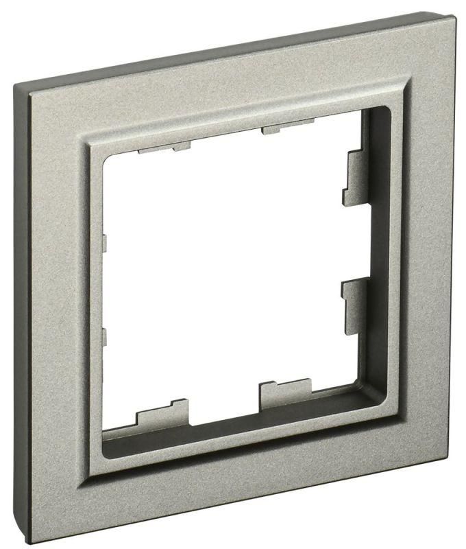 рамка 1-м brite ру-1-брш шампань iek br-m12-k37 от магазина Штепсель и батарейка.