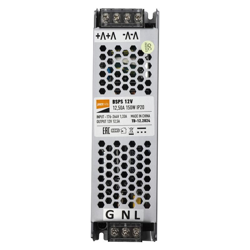 блок питания для светодиод. ленты bsps 150вт 12.5а 12в ip20 метал. jazzway 5024397 от магазина Штепсель и батарейка.