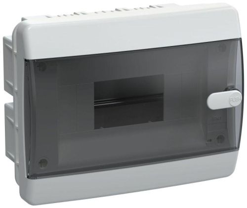 бокс щрв-п-8 ip41 черная прозрачная дверь union compact iek от магазина Штепсель и батарейка.
