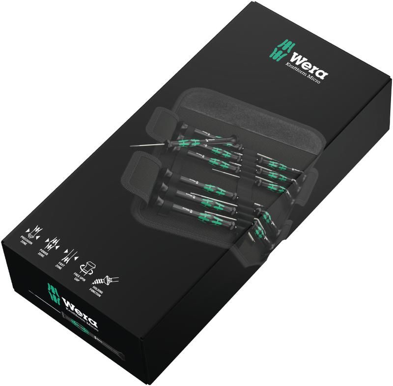 набор отверток прецизионных kraftform micro 12 universal 1 12 пр. ph 00/0 torx hf tx 5/6 sl 1.5/1.8/2.0/2.5/3.0 hex 0.9/1.5/2.0 wera we-073675 от магазина Штепсель и батарейка.