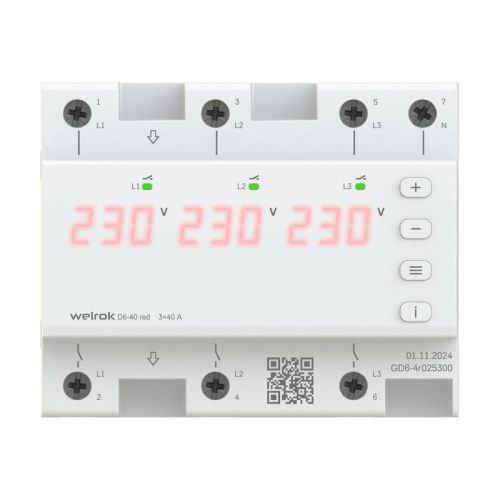 реле напряжения d6-40 red welrok 4660251140397 от магазина Штепсель и батарейка.