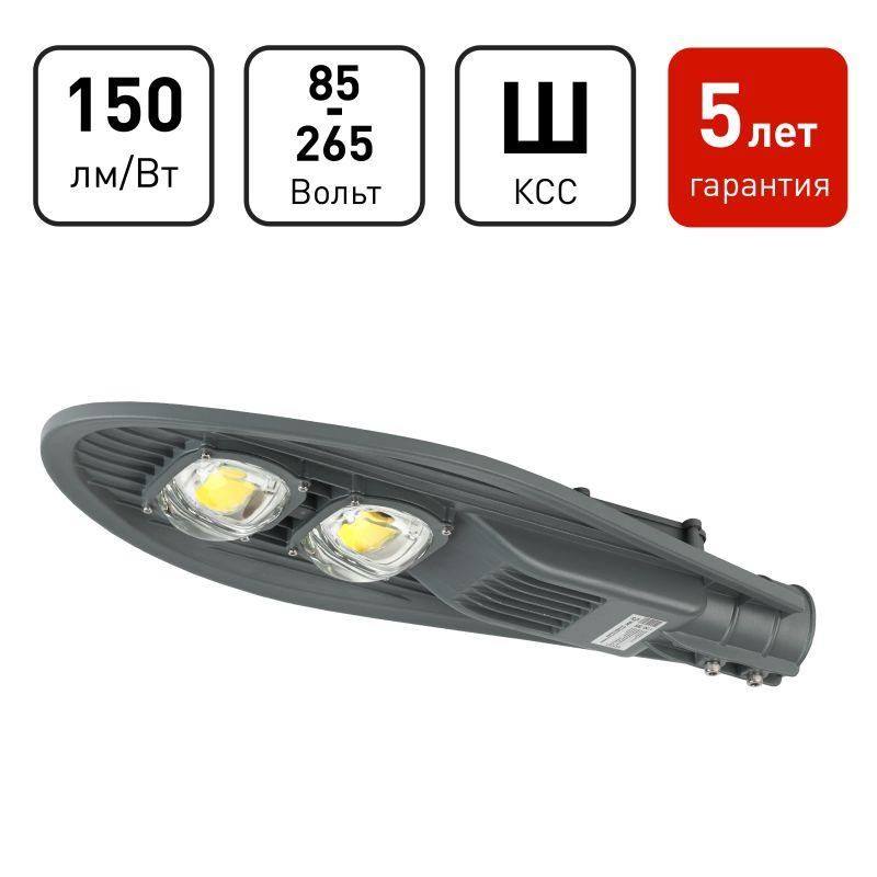 светильник светодиодный spp-5-120-5k-w 120вт 5000к ip65 18000лм дку уличный консольный эра б0029444 от магазина Штепсель и батарейка.