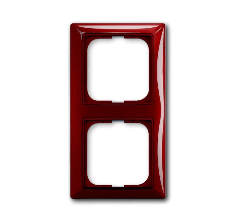 рамка 2-м basic 55 foyer-red abb 2cka001725a1517 от магазина Штепсель и батарейка.