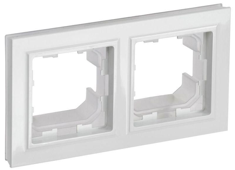 рамка 2-м ip44 brite ру-2-брб-44 бел. iek br-m22-44-k01 от магазина Штепсель и батарейка.