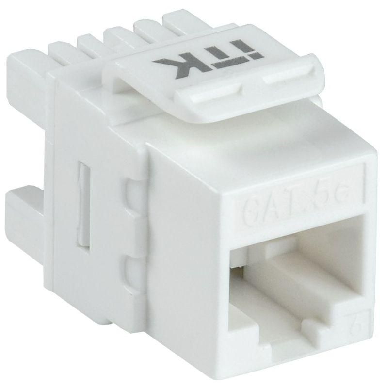 модуль keystone jack кат.5e utp 110 idc 180град. itk cs1-1c5eu-12 от магазина Штепсель и батарейка.
