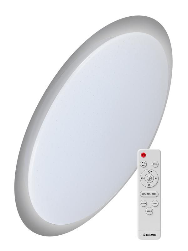 светильник светодиодный premium galaxy 55вт 230в 3000-6500к 4400лм ip40 450х70мм настенно-потолочный управляемый с пультом ду космос ksgala55w от магазина Штепсель и батарейка.