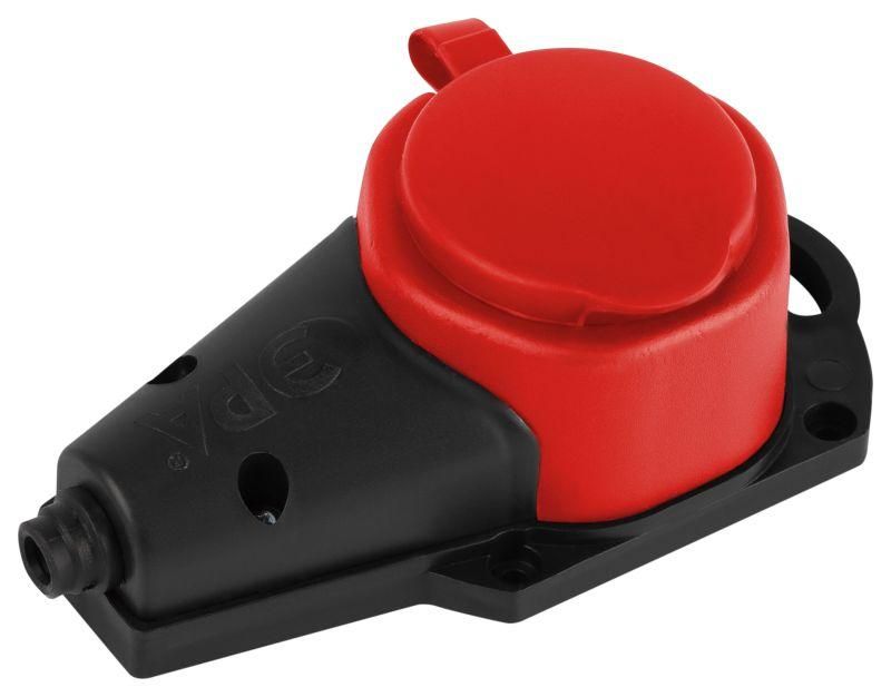 колодка эра kx-1e-red-ip44 каучуковая с заземлением 1 розетка 16a ip44 красн. эра б0068412 от магазина Штепсель и батарейка.