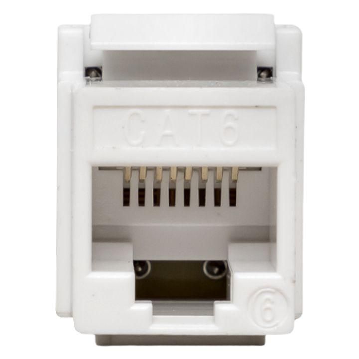 модуль keystone rj45 кат.6 неэкранир. 110 idc 180град. бел. teracom pro ekf trp-kstn-180d-6utp-wh от магазина Штепсель и батарейка.