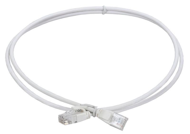 патч-корд кат.5e utp lszh 2м slim колпачок с язычком бел. itk pc08-c5eul-2m-sl-wt от магазина Штепсель и батарейка.