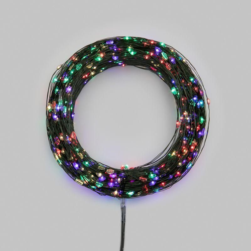 гирлянда светодиодная роса с контроллером 100м 1000 led мультиколор ip20 230в зел. провод neon-night 303-299 от магазина Штепсель и батарейка.