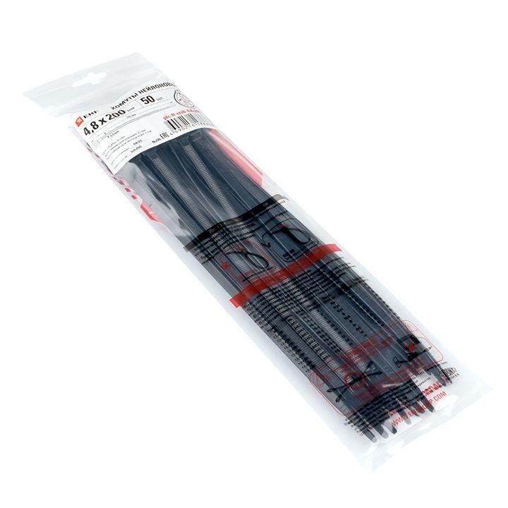хомут p6.6 4.8x200 flexlock стандартный черн. (уп.50шт) proxima ekf plc-fl-ctsb-4.8x200-r от магазина Штепсель и батарейка.