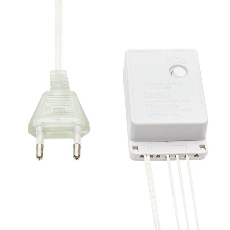 гирлянда светодиодная "сеть" 1.5х1.5м 150led тепл. бел. 12вт ip20 провод пвх прозр. neon-night 215-126 от магазина Штепсель и батарейка.