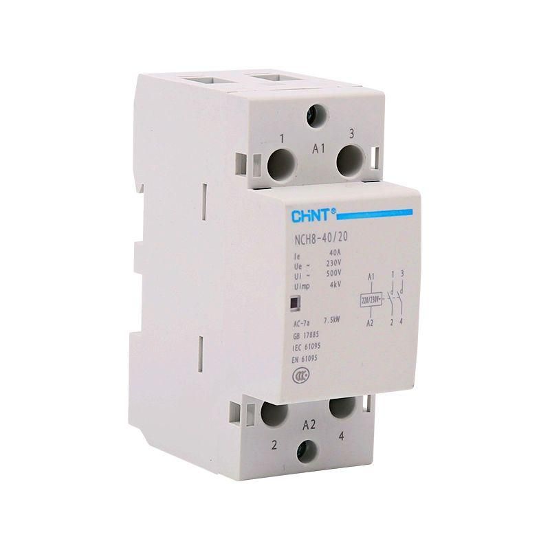 контактор модульный nch8-40/20 40а 2но ac 220/230в 50гц (r) chint 256081 от магазина Штепсель и батарейка.