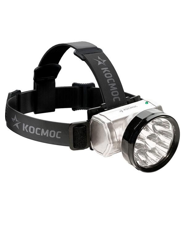 фонарь аккумуляторный налобный accu h10 led 10led аккум. ni-mh 300ма.ч встроен. зу 1.2в космос kocaccuh10led от магазина Штепсель и батарейка.