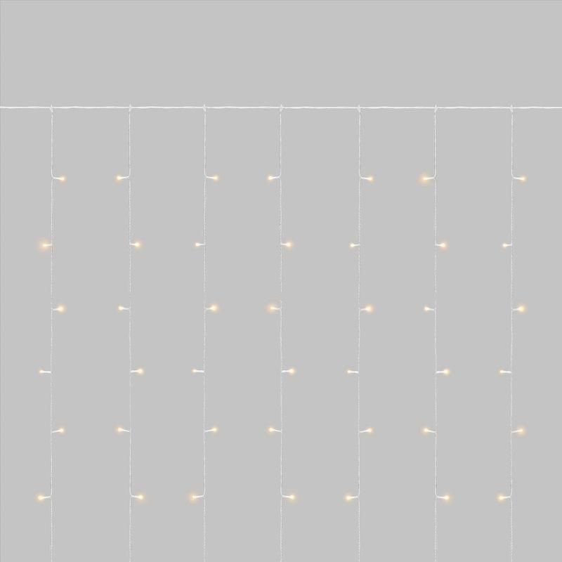 гирлянда светодиодная занавес 3х2м 264 led тепл. бел. прозр. пвх ip44 эффект мерцания 22 нити 12 led/нить neon-night 235-526 от магазина Штепсель и батарейка.