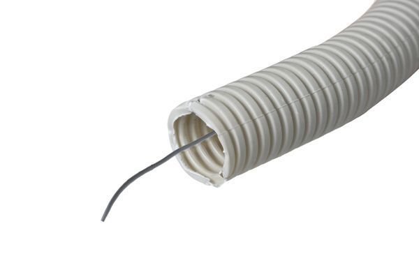 труба гофрированная пвх d16мм с протяжкой (уп.10м) plast proxima ekf tg-z-16-10m от магазина Штепсель и батарейка.