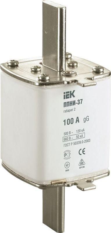 вставка плавкая ппни-37 100а габарит 2 iek dpp40-100 от магазина Штепсель и батарейка.