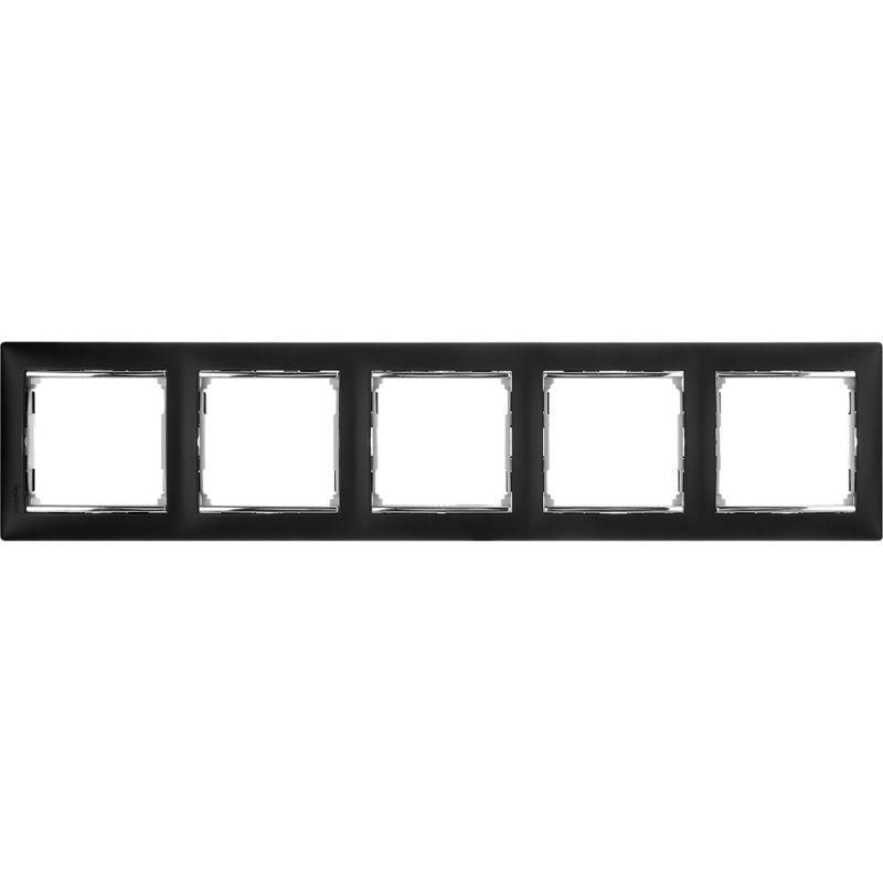 рамка 5-м valena горизонт. ноктюрн/сереб. leg 770395 от магазина Штепсель и батарейка.