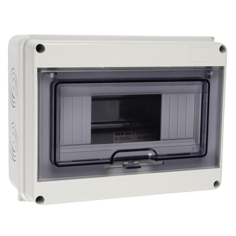 бокс модульный накладной pdb/w 4008 gr (щрн-пг- 8) ip65 пластик. pro jazzway 5072060 от магазина Штепсель и батарейка.