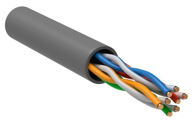 кабель витая пара u/utp кат.5e 4х2х24awg solid pvc сер. (м) itk lc1-c5e04-111 от магазина Штепсель и батарейка.
