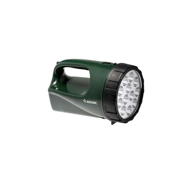 фонарь-прожектор аккумуляторный accu 9199led 12led 4в 3а.ч космос kocaccu9199led от магазина Штепсель и батарейка.