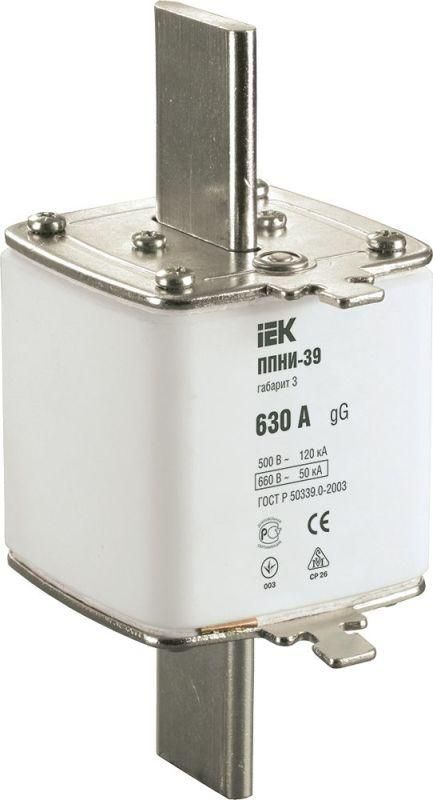вставка плавкая ппни-39 630а габарит 3 iek dpp50-630 от магазина Штепсель и батарейка.