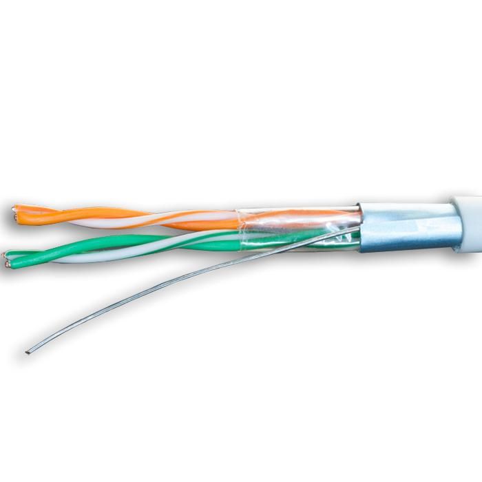 кабель витая пара f/utp кат.5e 2х2х24awg solid cu pvc standard сер. 500м (м) suprlan 01-0914-1 от магазина Штепсель и батарейка.