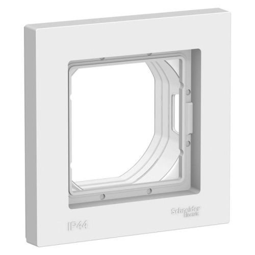 рамка 1-м atlasdesign aqua ip44 бел. se atn440101 от магазина Штепсель и батарейка.