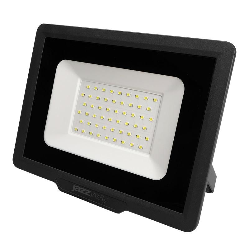прожектор светодиодный pfl-c3 50вт 6500к до/сдо ip65 закален. прозр. стекло jazzway 5023581a от магазина Штепсель и батарейка.