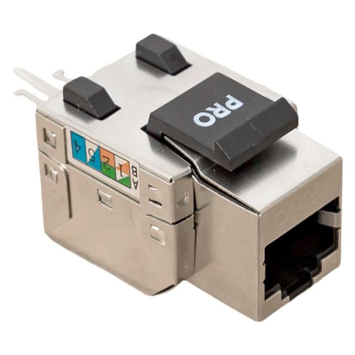 модуль розеточный keystone rj45 кат.5e ftp экранир. 110 idc 90град. teracom pro ekf trp-kstn-sock-90d-5eftp от магазина Штепсель и батарейка.