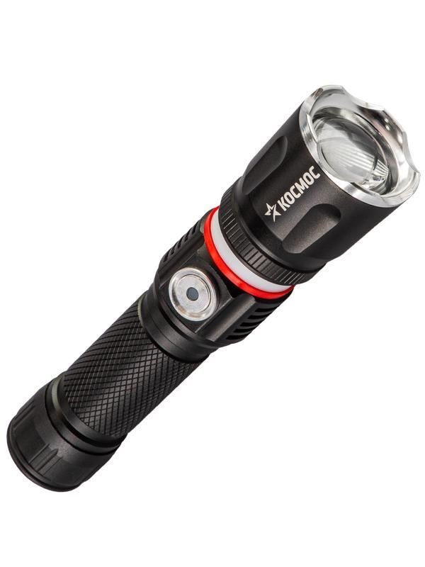 фонарь ручной аккум. 4вт t6led/li-ion18650 1200ма.ч алюм. космос (koc811lit) от магазина Штепсель и батарейка.