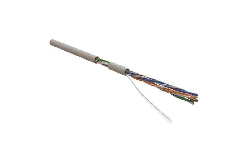 кабель витая пара u/utp кат.5e 4х2х24awg solid pvc uutp4-c5e-s24-in-pvc-gy-305 сер. (м) hyperline 41903 от магазина Штепсель и батарейка.