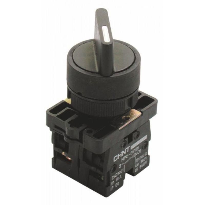 переключатель np2-ed21 2 полож. с фиксацией 1но ip40 chint 574821 от магазина Штепсель и батарейка.