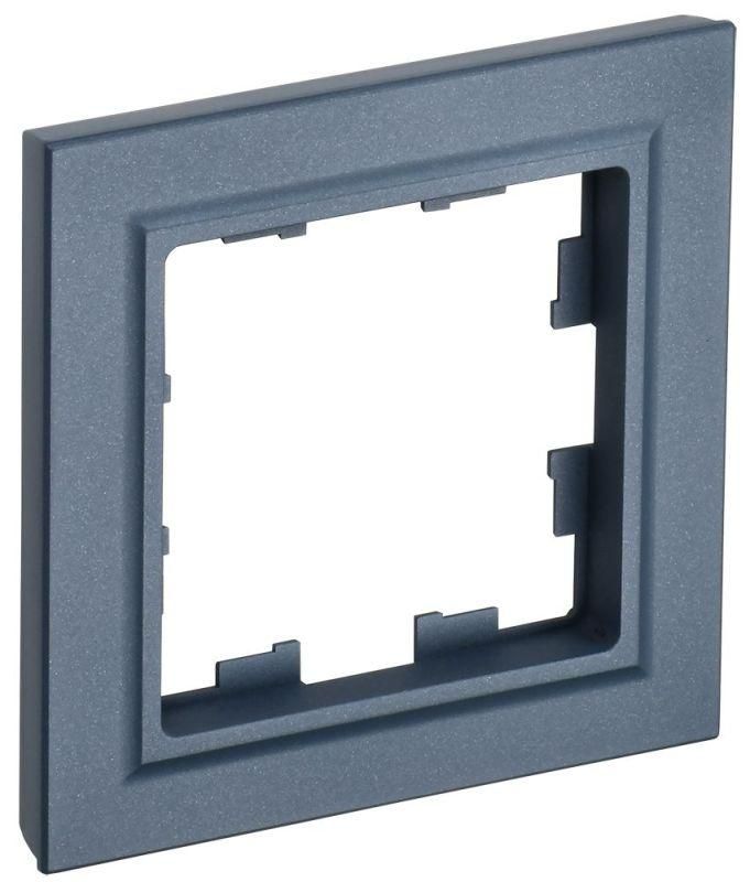 рамка 1-м brite ру-1-брм маренго iek br-m12-k35 от магазина Штепсель и батарейка.