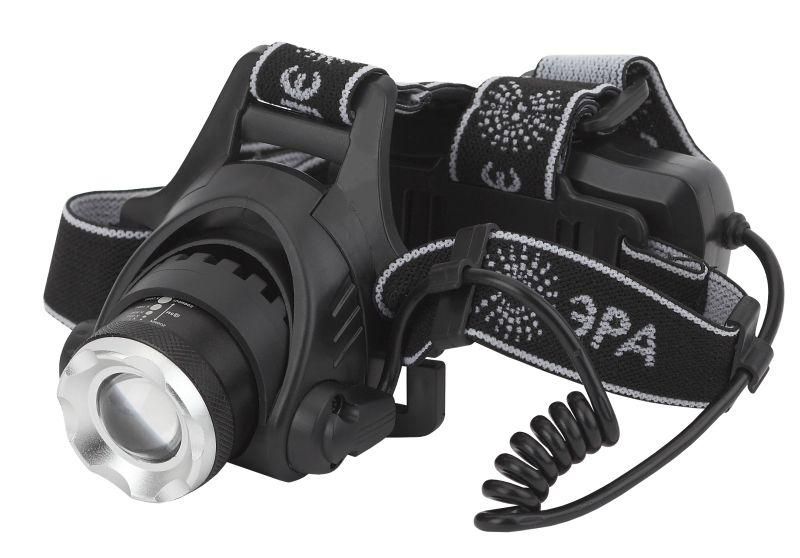 фонарь аккумуляторный налобный ga-805 cree 5вт регулир. фокус литиевый аккум. 2.5а.ч алюм. usb пластик. (кор.) эра б0039625 от магазина Штепсель и батарейка.
