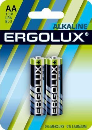 элемент питания алкалиновый aa/lr6 1.5в alkaline bl-2 (блист.2шт) ergolux 11747 от магазина Штепсель и батарейка.