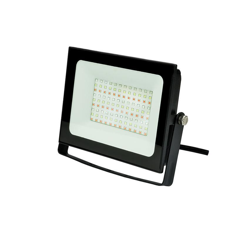 прожектор светодиодный ulf-f60-50w/rgb ip65 200-240в black мультиколор пульт ду (в/к) черн. uniel ul-00007123 от магазина Штепсель и батарейка.